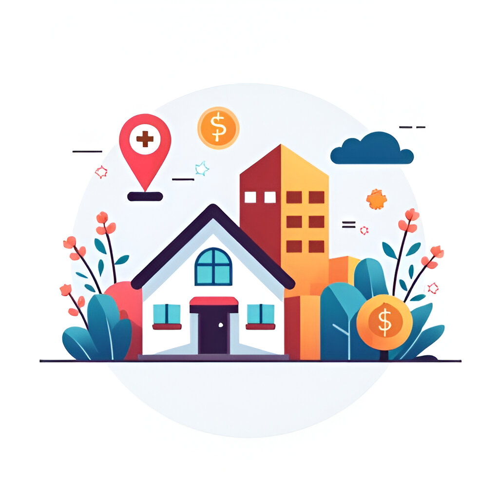 Real estate agent reviewing property listings and client spreadsheets